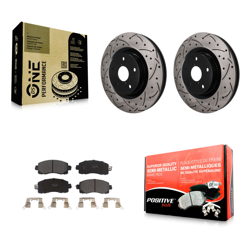 Transit Auto KDF-101879 Disc Brake Kit for 2019-2024 Subaru Crosstrek, Subaru WRX and More - Front