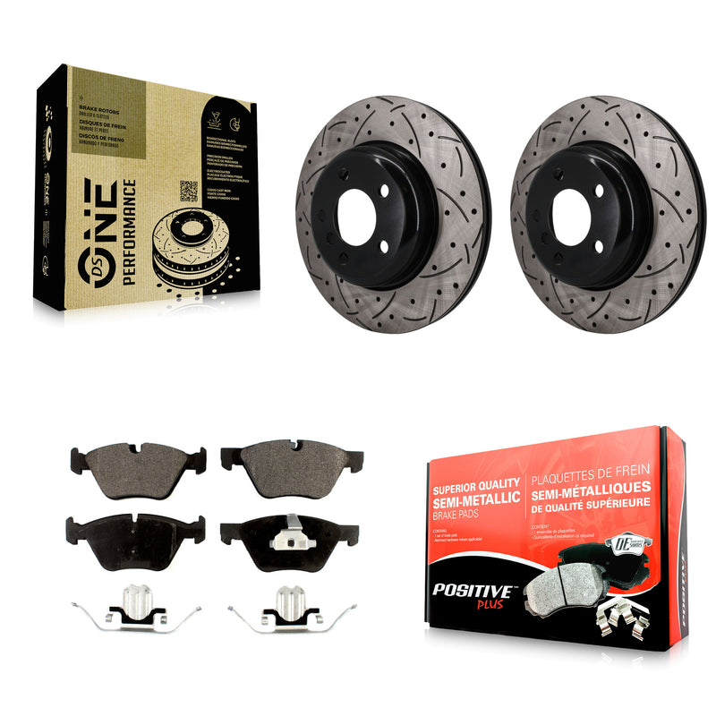 Transit Auto KDF-101881 Disc Brake Kit for 2011-2016 BMW 528i xDrive, BMW 528i - Front