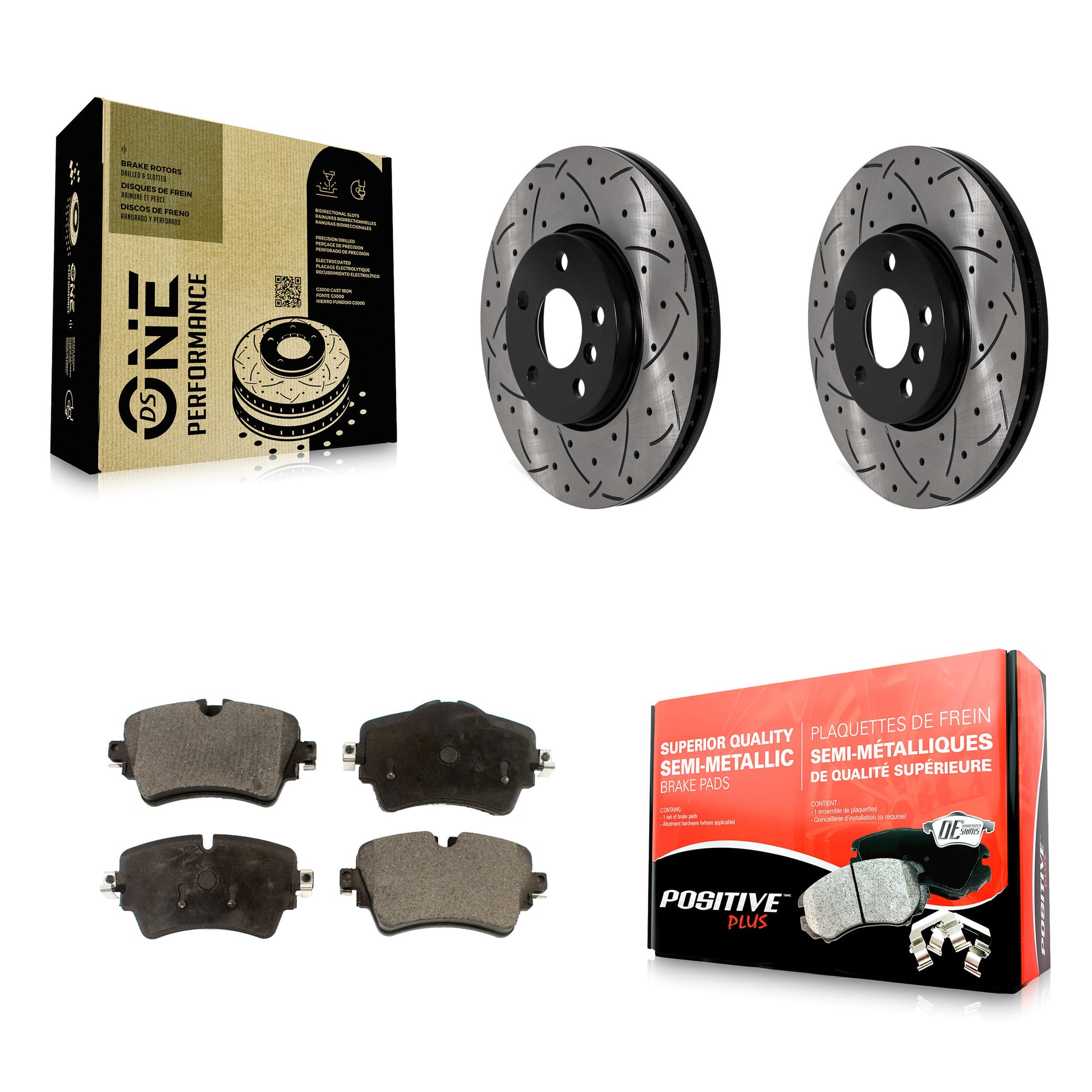 Transit Auto KDF-101887 Disc Brake Kit for 2022 Mini Cooper - Front