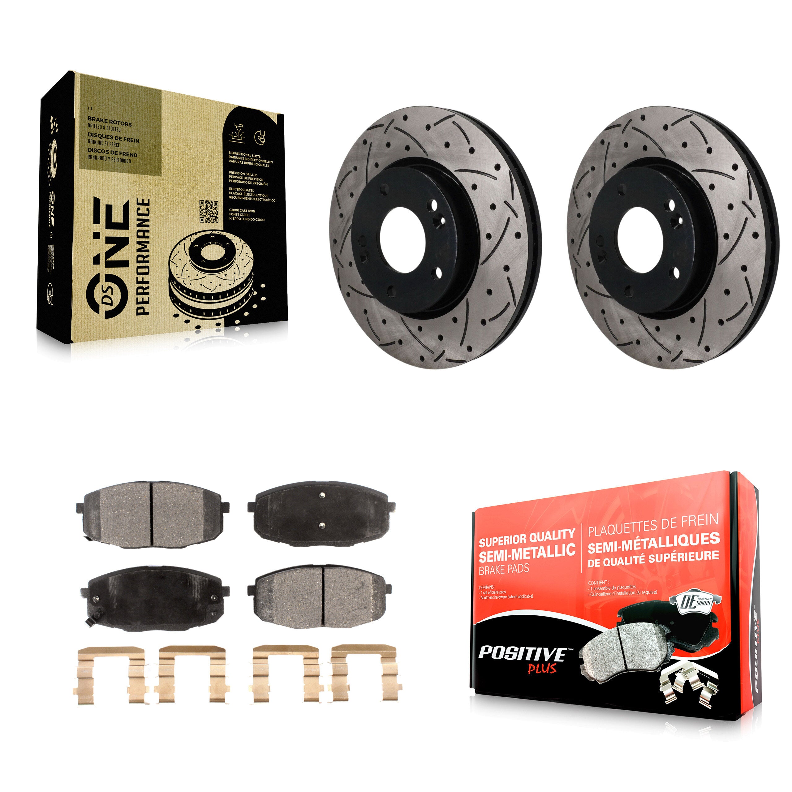 Transit Auto KDF-101889 Disc Brake Kit for 2009-2012 Hyundai Elantra - Front