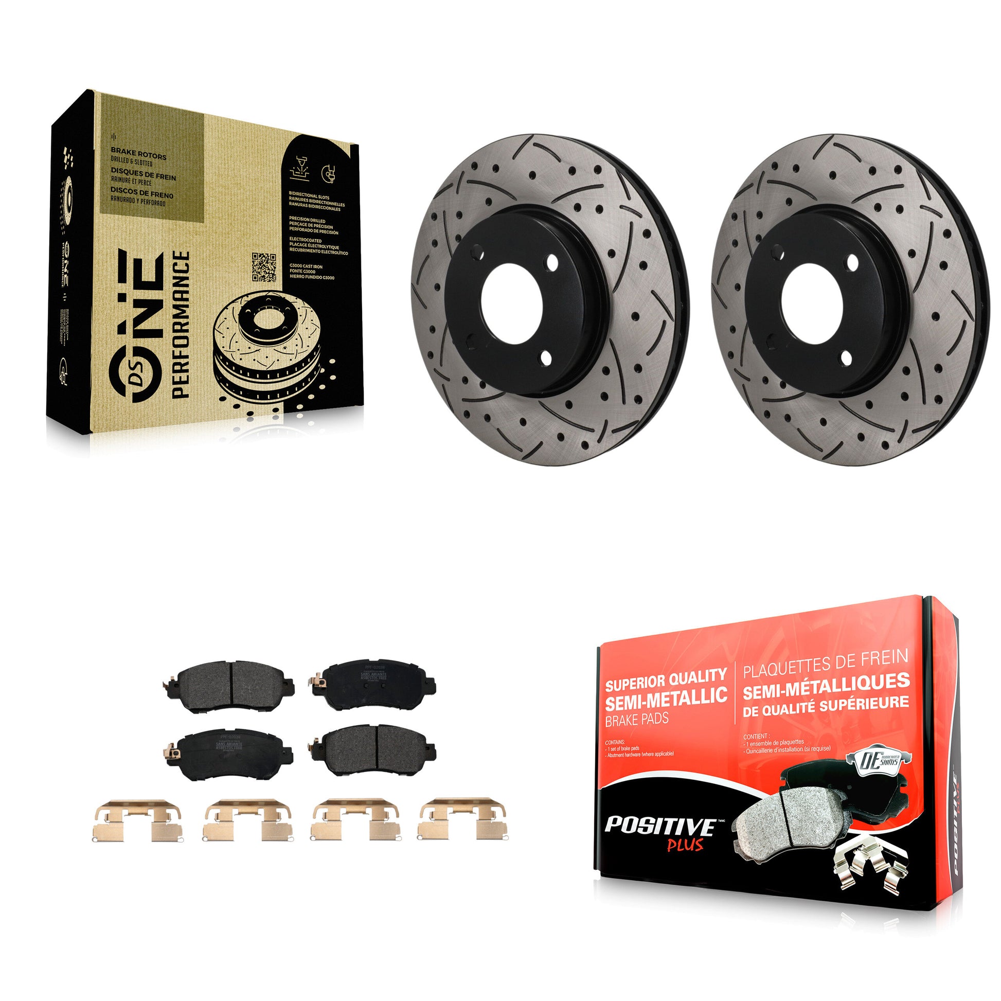 Transit Auto KDF-101892 Disc Brake Kit for 2018-2024 Nissan Kicks, Nissan Versa - Front