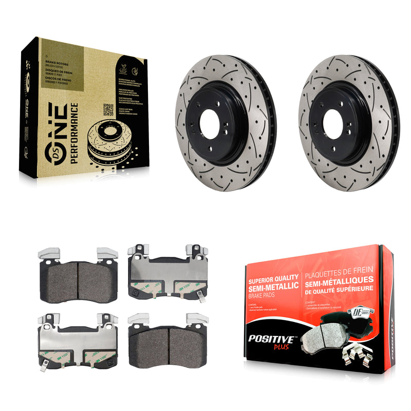 Transit Auto KDF-101903 Disc Brake Kit for 2023 Genesis G70 - Front