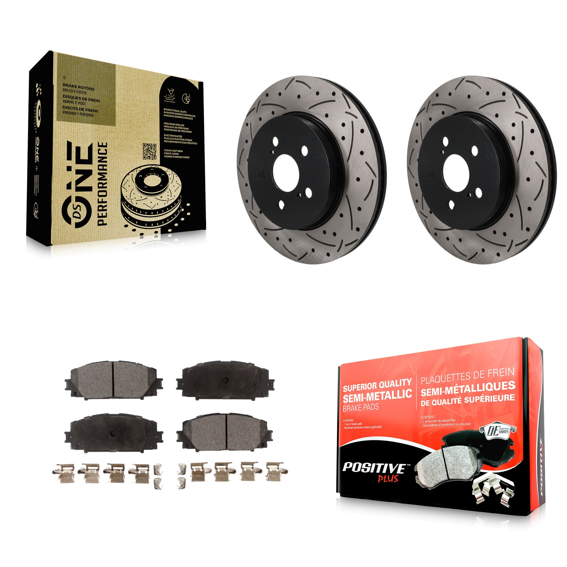Transit Auto KDF-101911 Disc Brake Kit for 2019-2023 Toyota Corolla, Toyota Prius Prime - Front