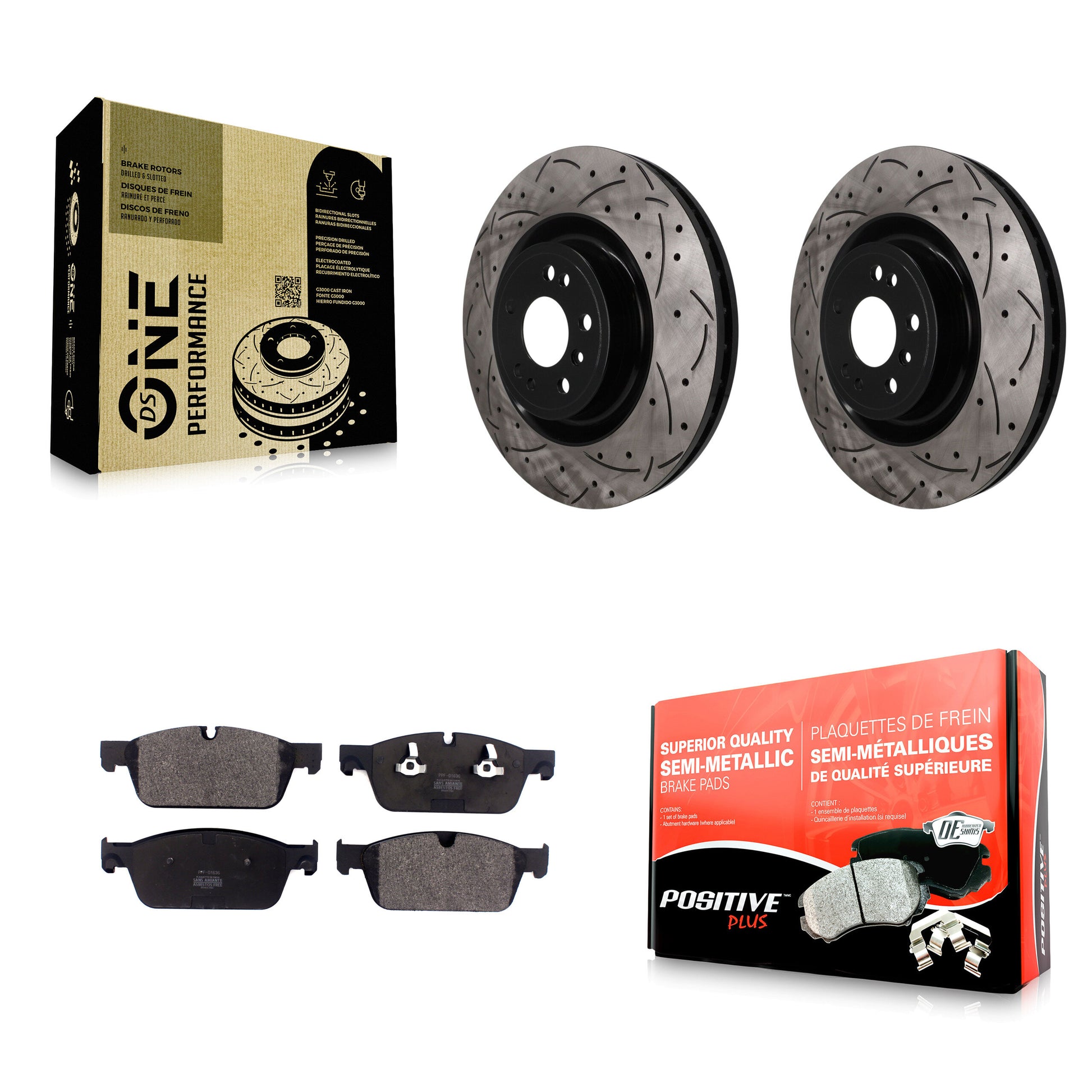 Transit Auto KDF-101914 Disc Brake Kit for 2017 Mercedes-Benz GLS350d - Front