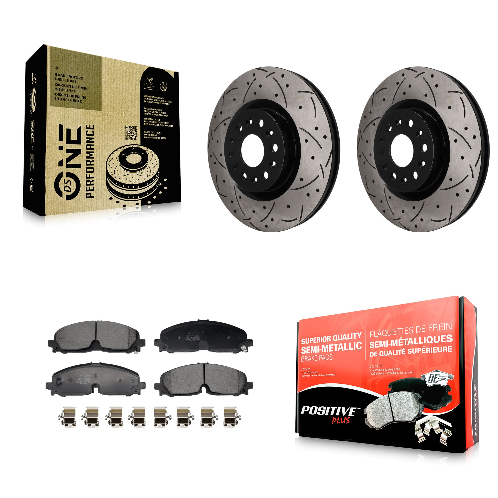 Transit Auto KDF-101920 Disc Brake Kit for 2021 Buick Enclave, Cadillac XT5, Cadillac XT6 - Front