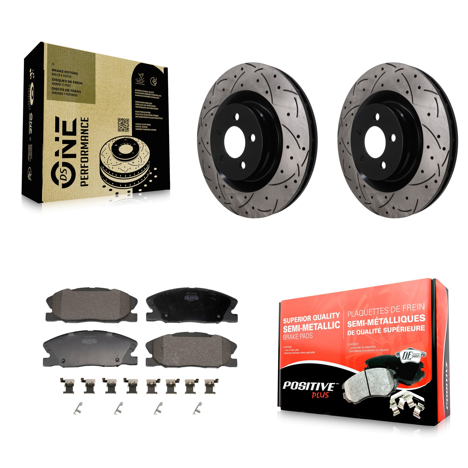 Transit Auto KDF-101924 Disc Brake Kit for 2014-2021 Dodge Charger - Front