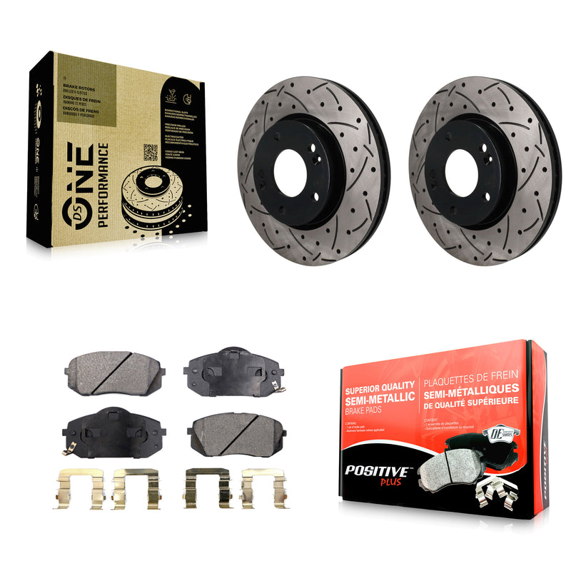 Transit Auto KDF-101932 Disc Brake Kit for 2010-2012 Kia Rondo - Front