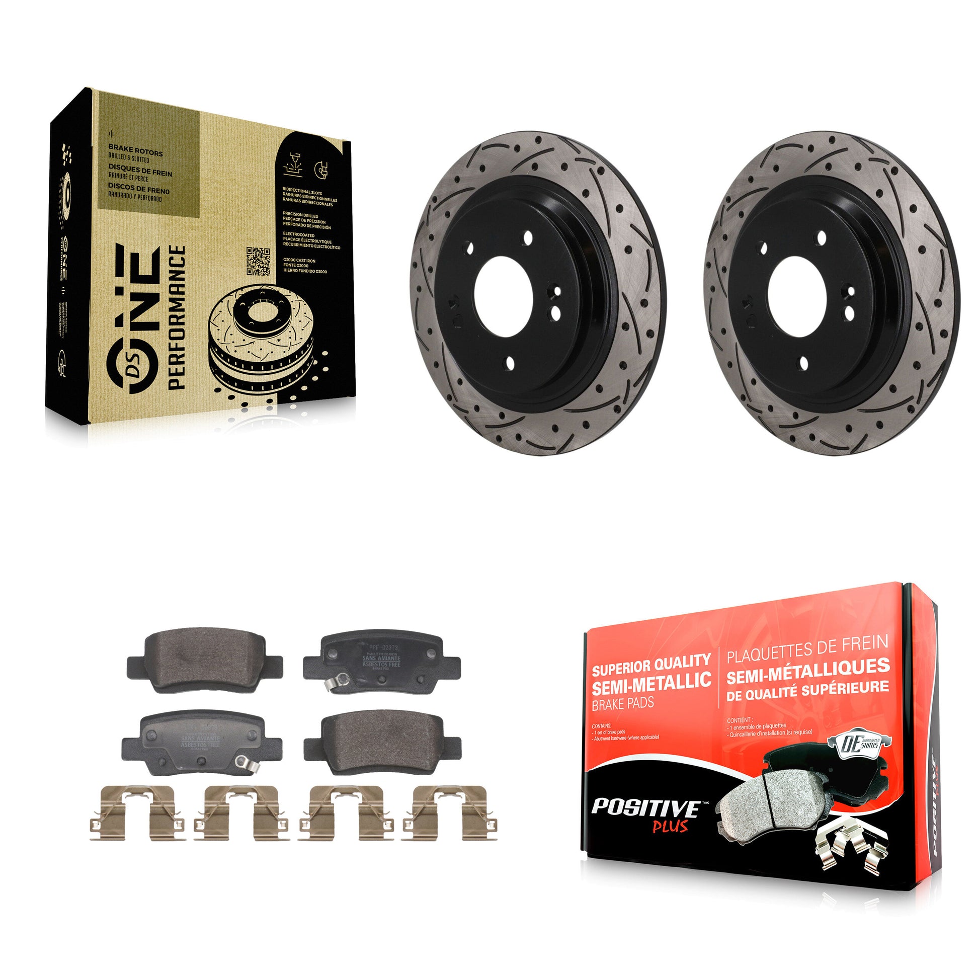 Transit Auto KDF-101942 Disc Brake Kit for 2021-2024 Kia Seltos - Rear