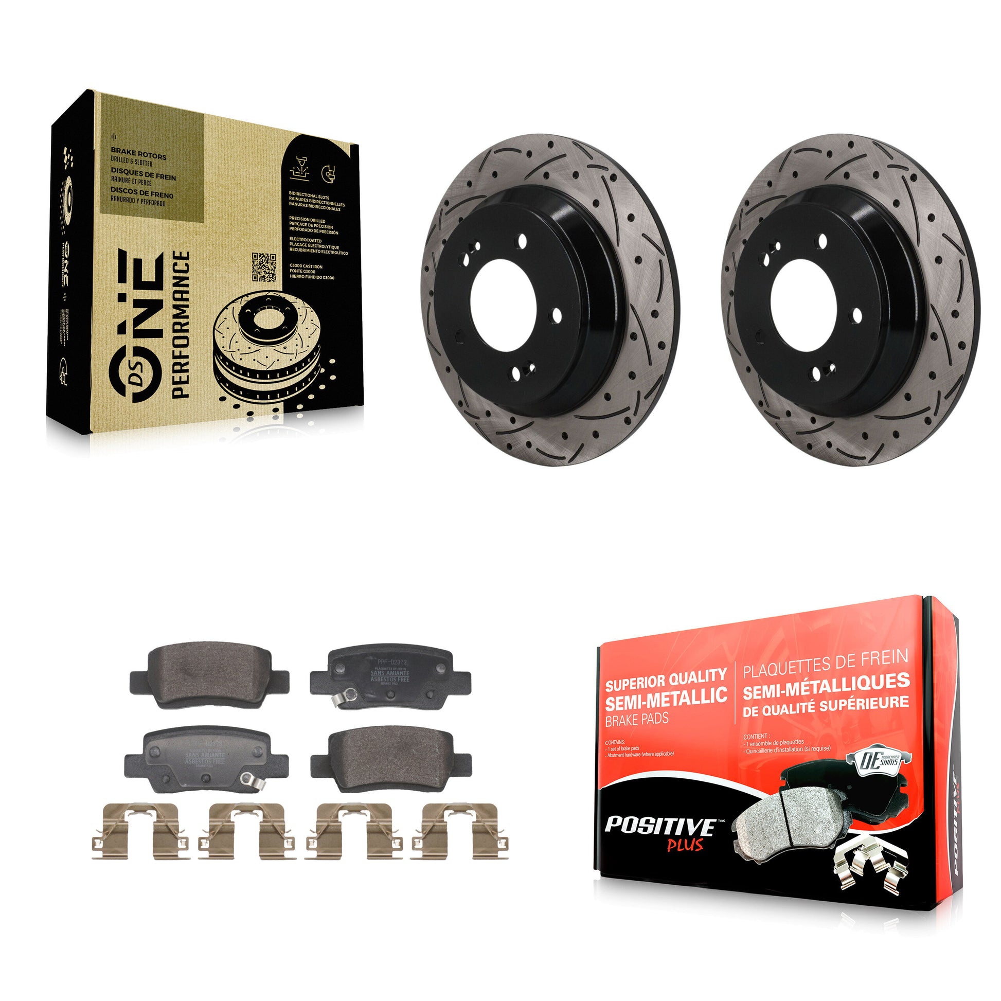 Transit Auto KDF-101943 Disc Brake Kit for 2021-2024 Kia Seltos - Rear