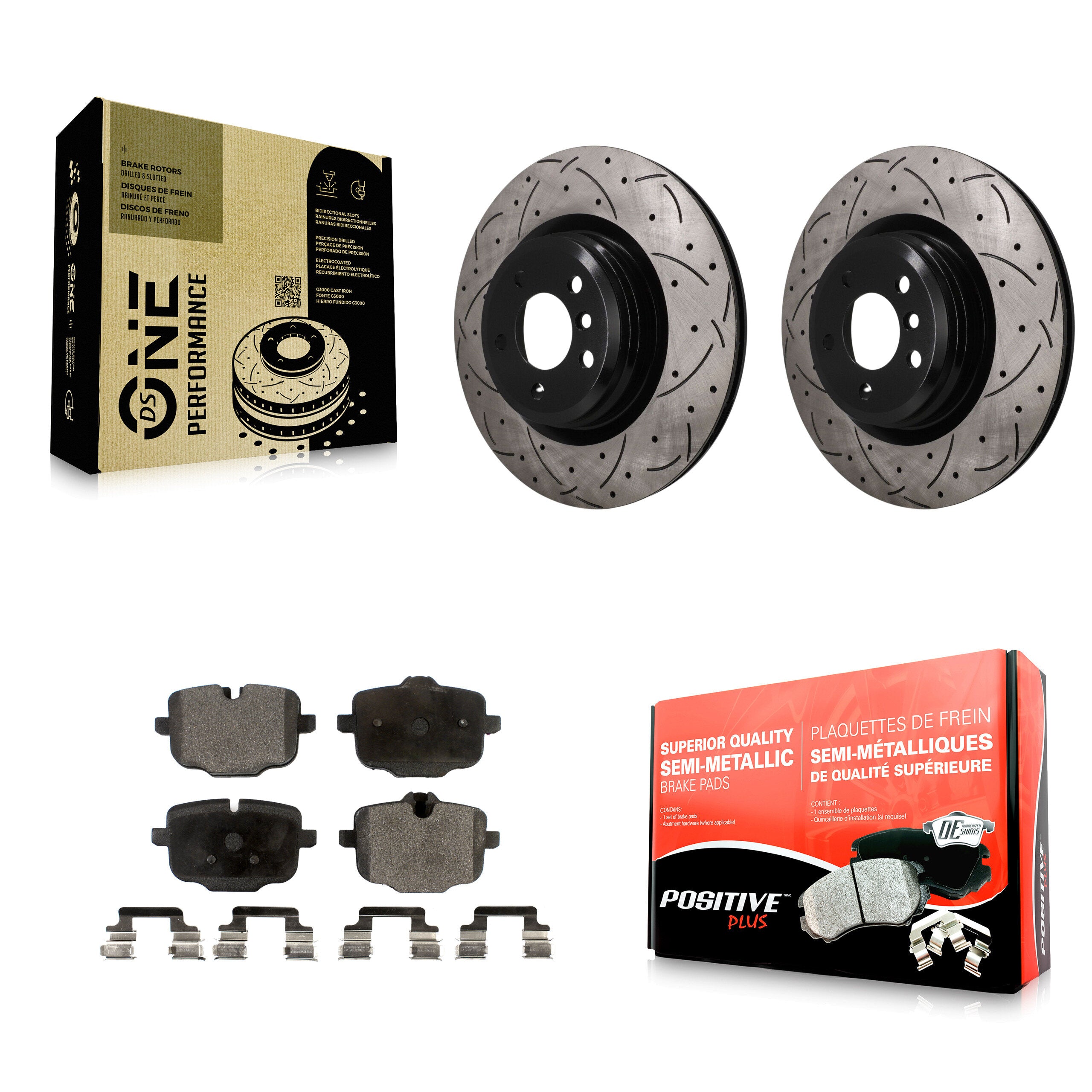 Transit Auto KDF-101947 Disc Brake Kit for 2016-2019 BMW Alpina B6 xDrive Gran Coupe - Rear