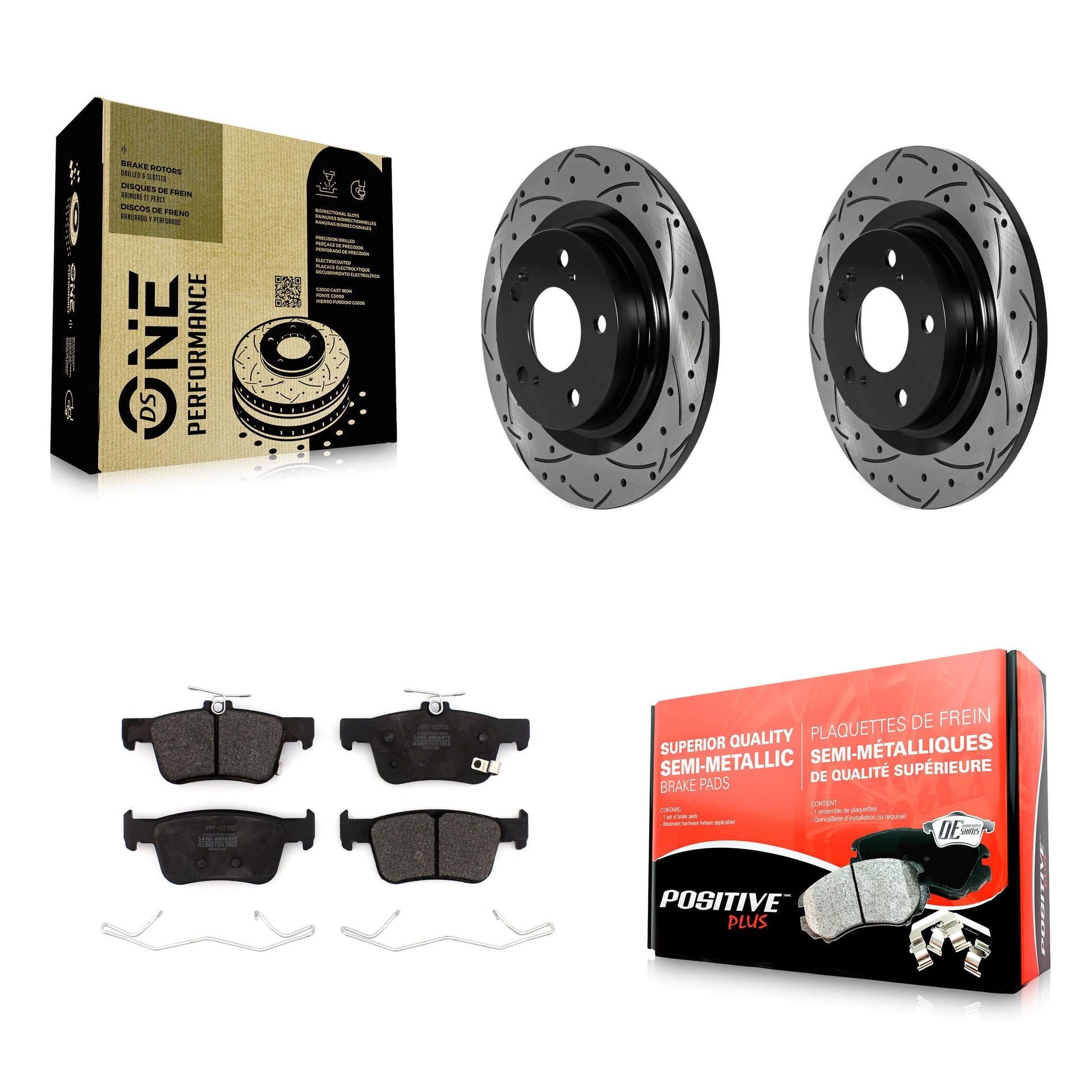 Transit Auto KDF-101949 Disc Brake Kit for 2024 Acura Integra - Rear