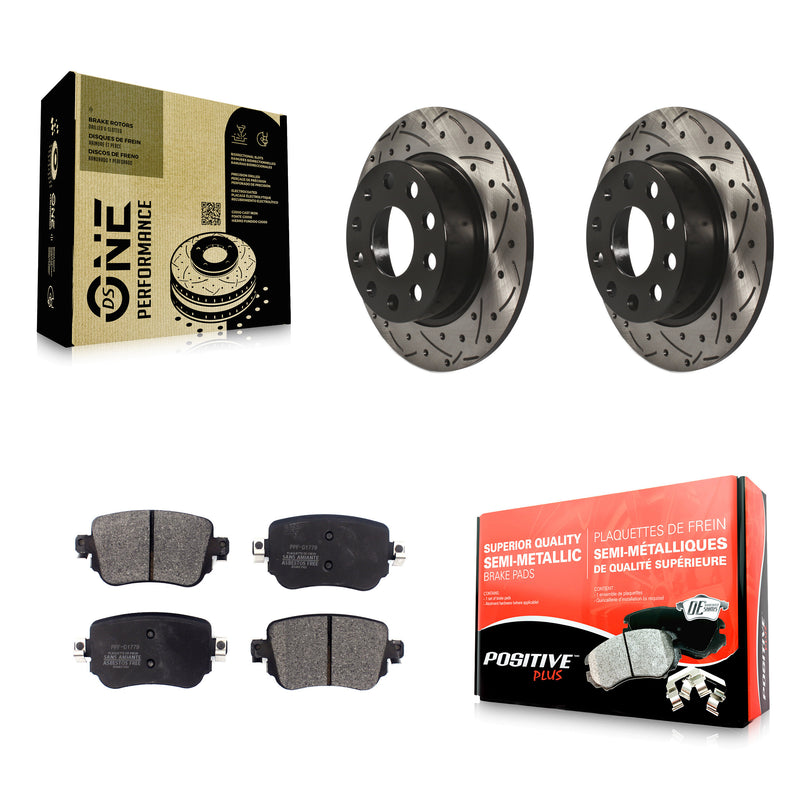 Transit Auto KDF-101961 Disc Brake Kit for 2015 Volkswagen Golf, Volkswagen Golf SportWagen - Rear