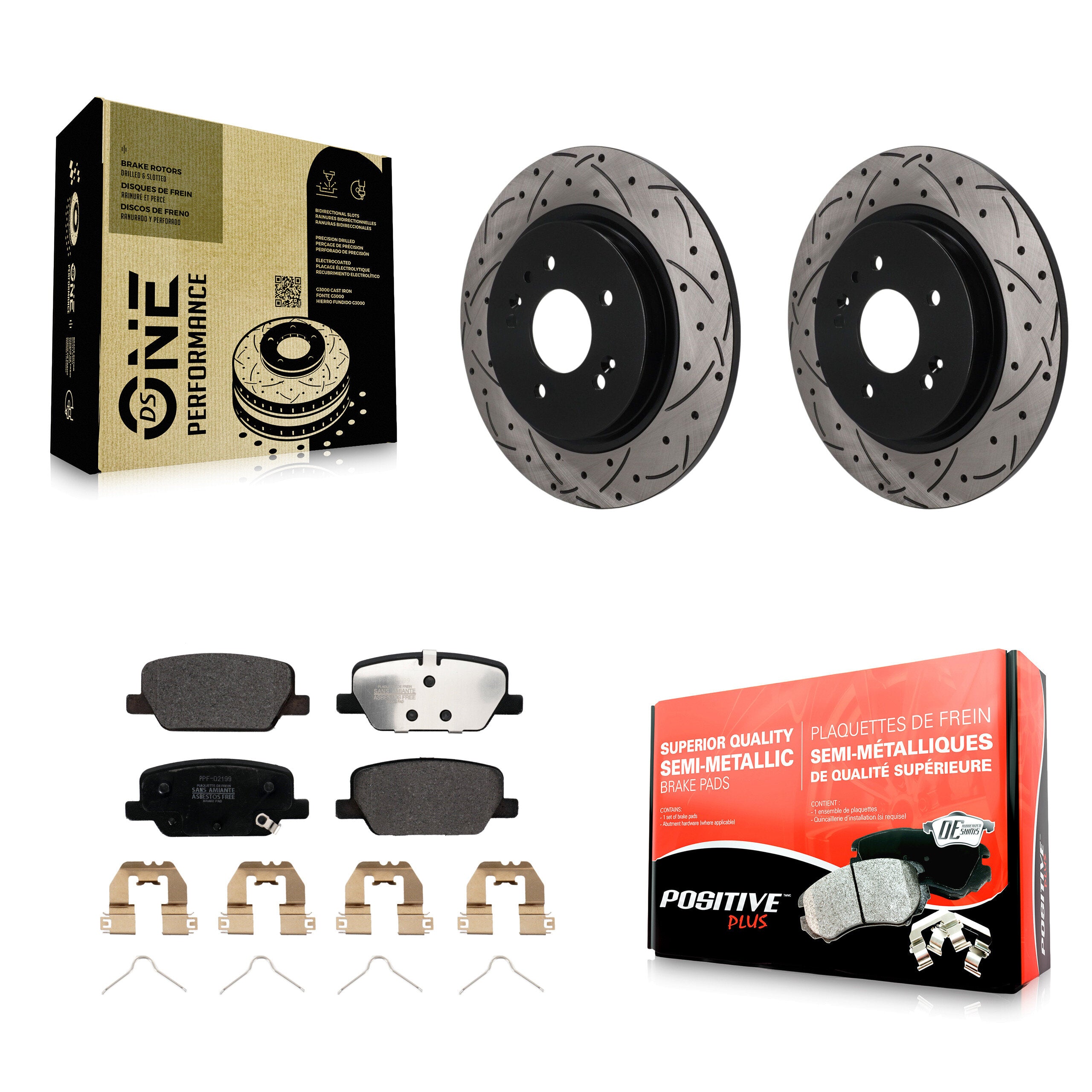 Transit Auto KDF-101962 Disc Brake Kit for 2019-2024 Hyundai Palisade, Hyundai Santa Fe, Kia Telluride - Rear