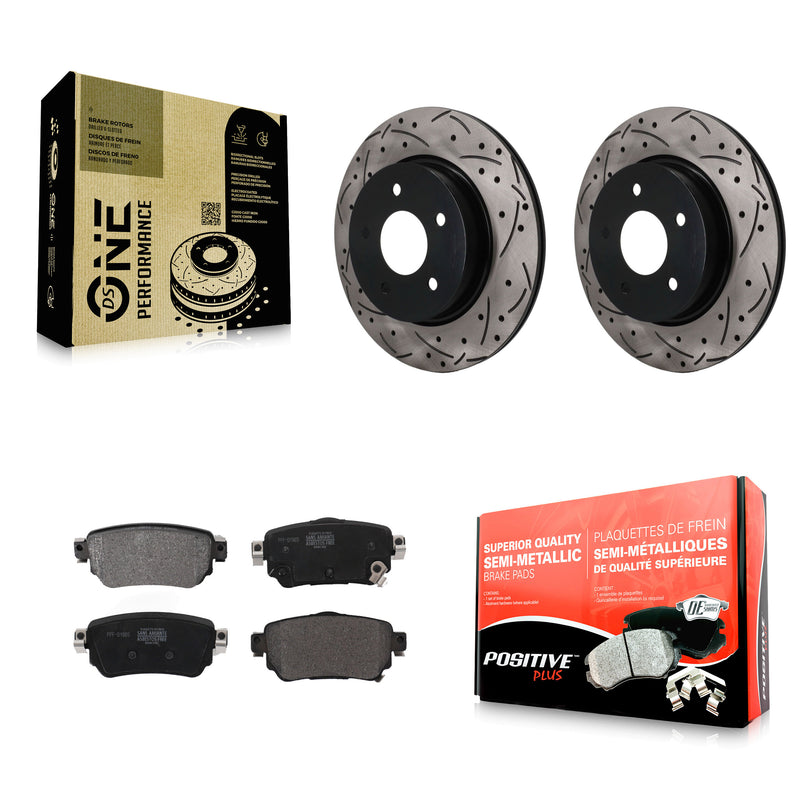 Transit Auto KDF-101969 Disc Brake Kit for 2018-2023 Nissan LEAF, Nissan Rogue Sport and More - Rear