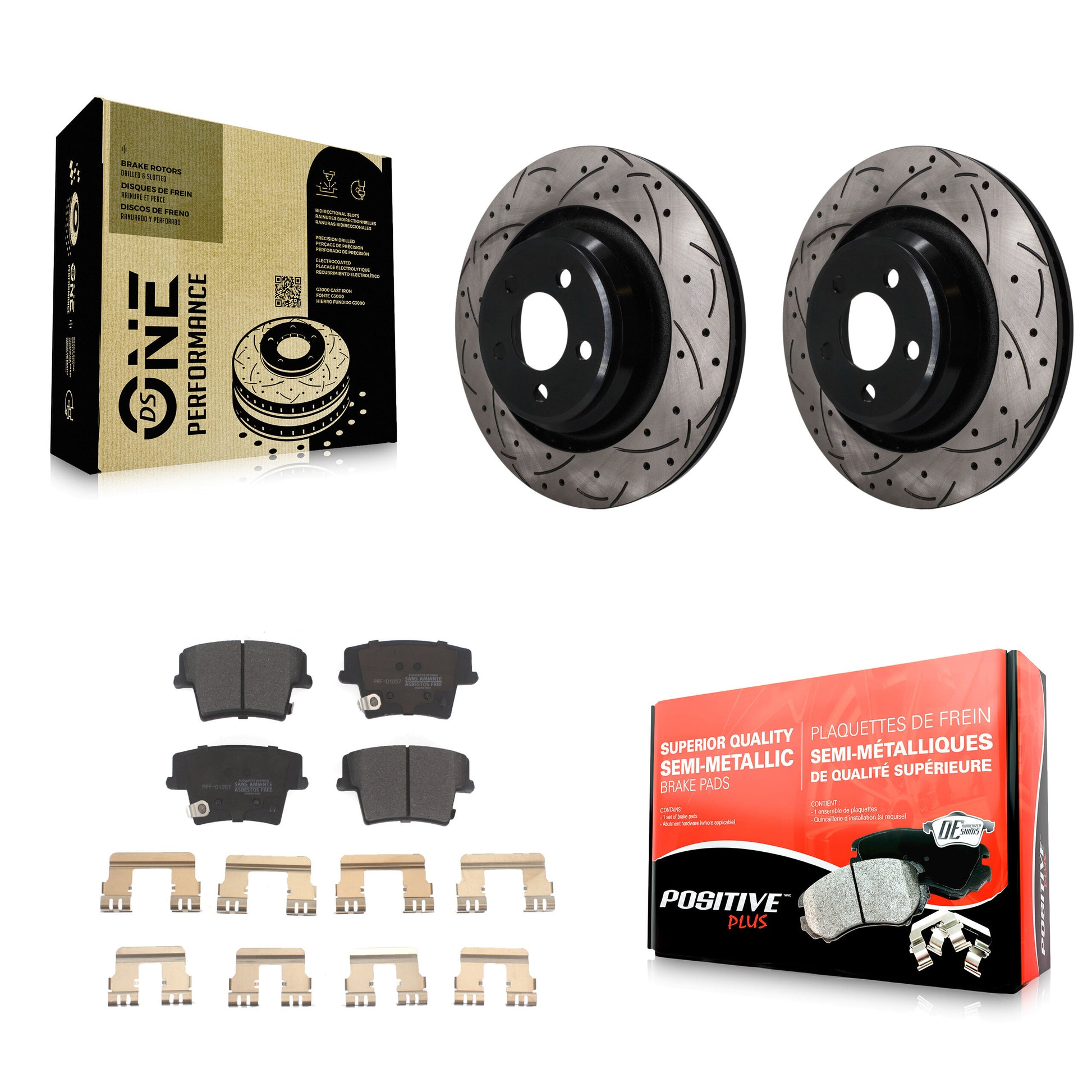 Transit Auto KDF-101975 Disc Brake Kit for 2015 Dodge Charger - Rear