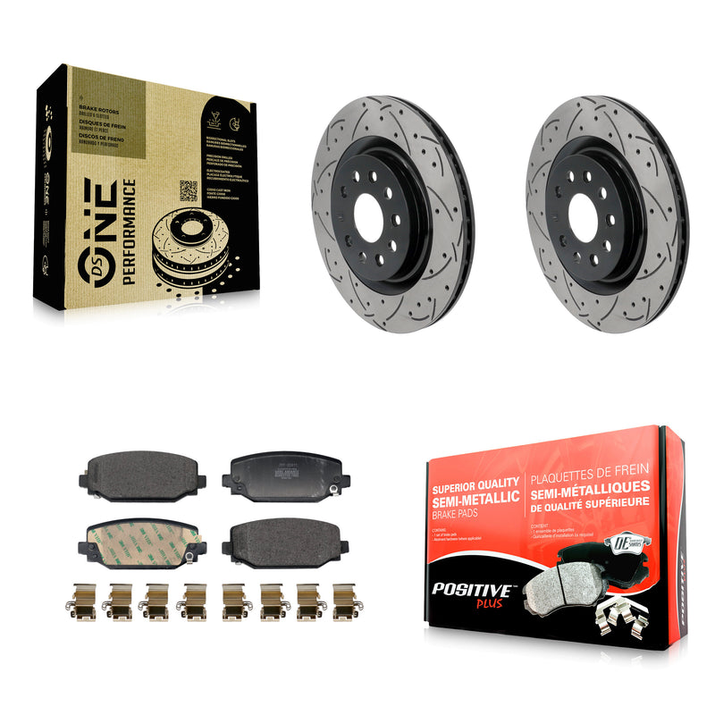 Transit Auto KDF-101979 Disc Brake Kit for 2021-2023 Jeep Grand Cherokee, Jeep Grand Cherokee L - Rear