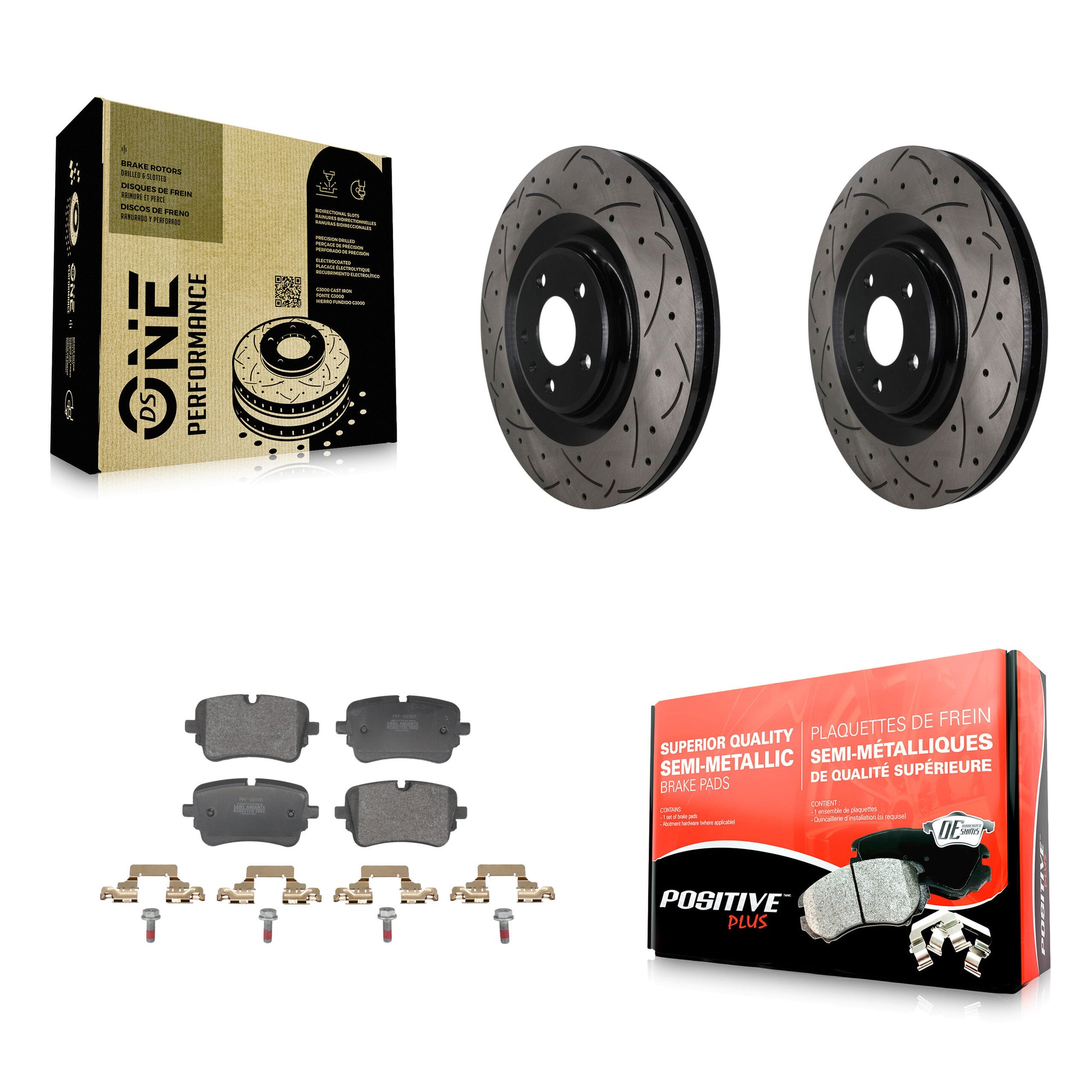 Transit Auto KDF-101986 Disc Brake Kit for 2020-2023 Audi e-tron S, Audi Q7 and More - Rear