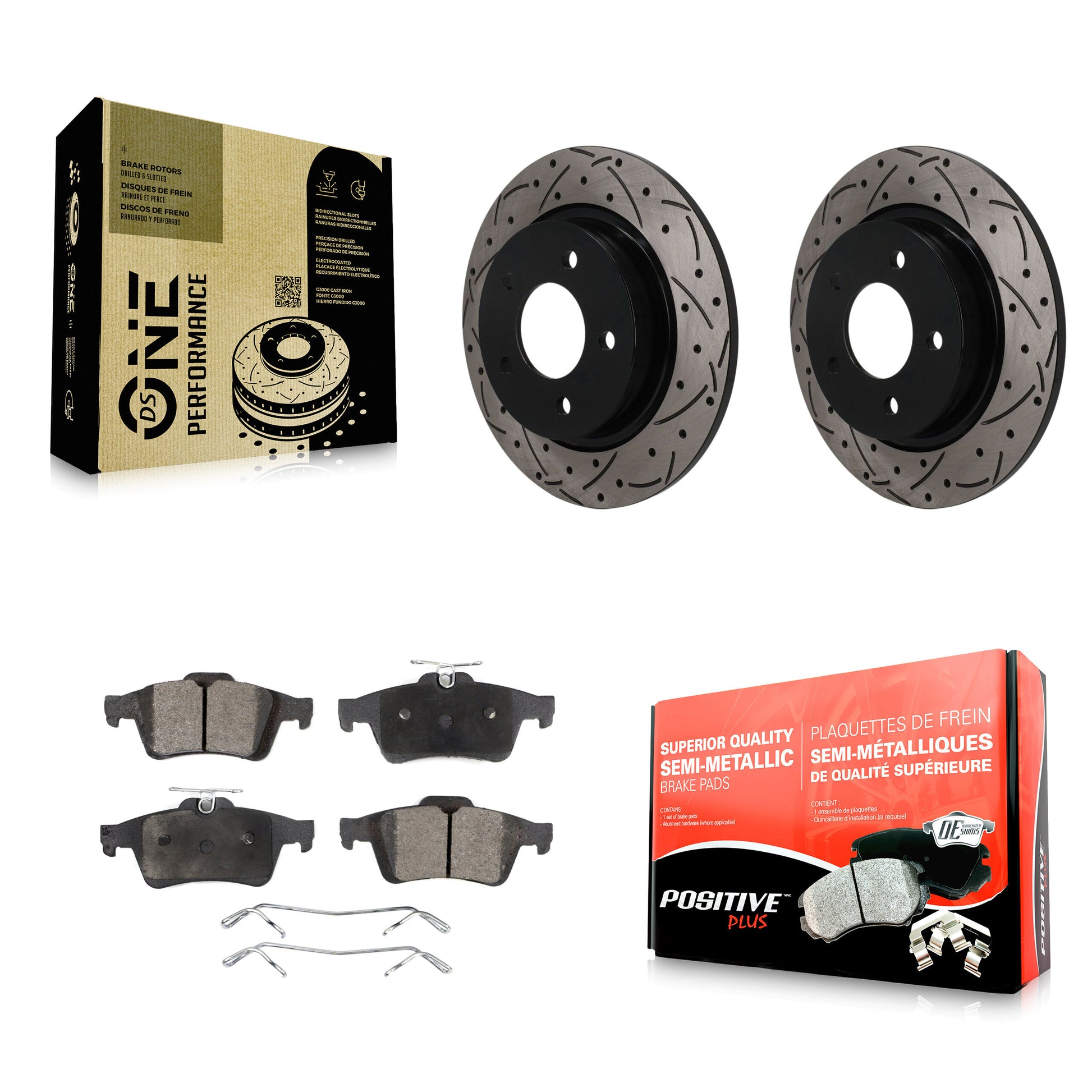Transit Auto KDF-101989 Disc Brake Kit for 2004-2013 Mazda 3 Sport, Mazda 3 - Rear