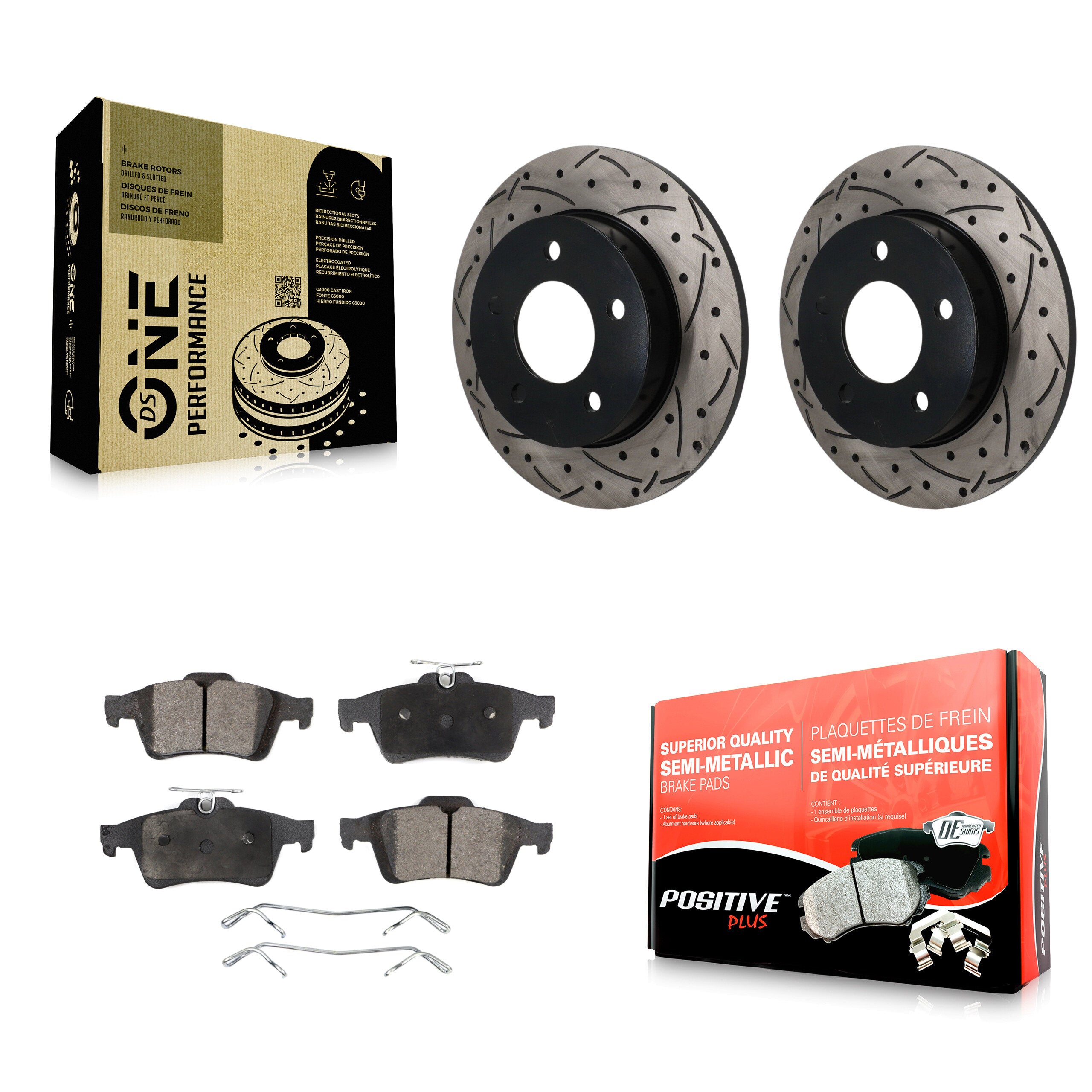 Transit Auto KDF-101990 Disc Brake Kit for 2006-2013 Mazda 3 Sport, Mazda 3 - Rear