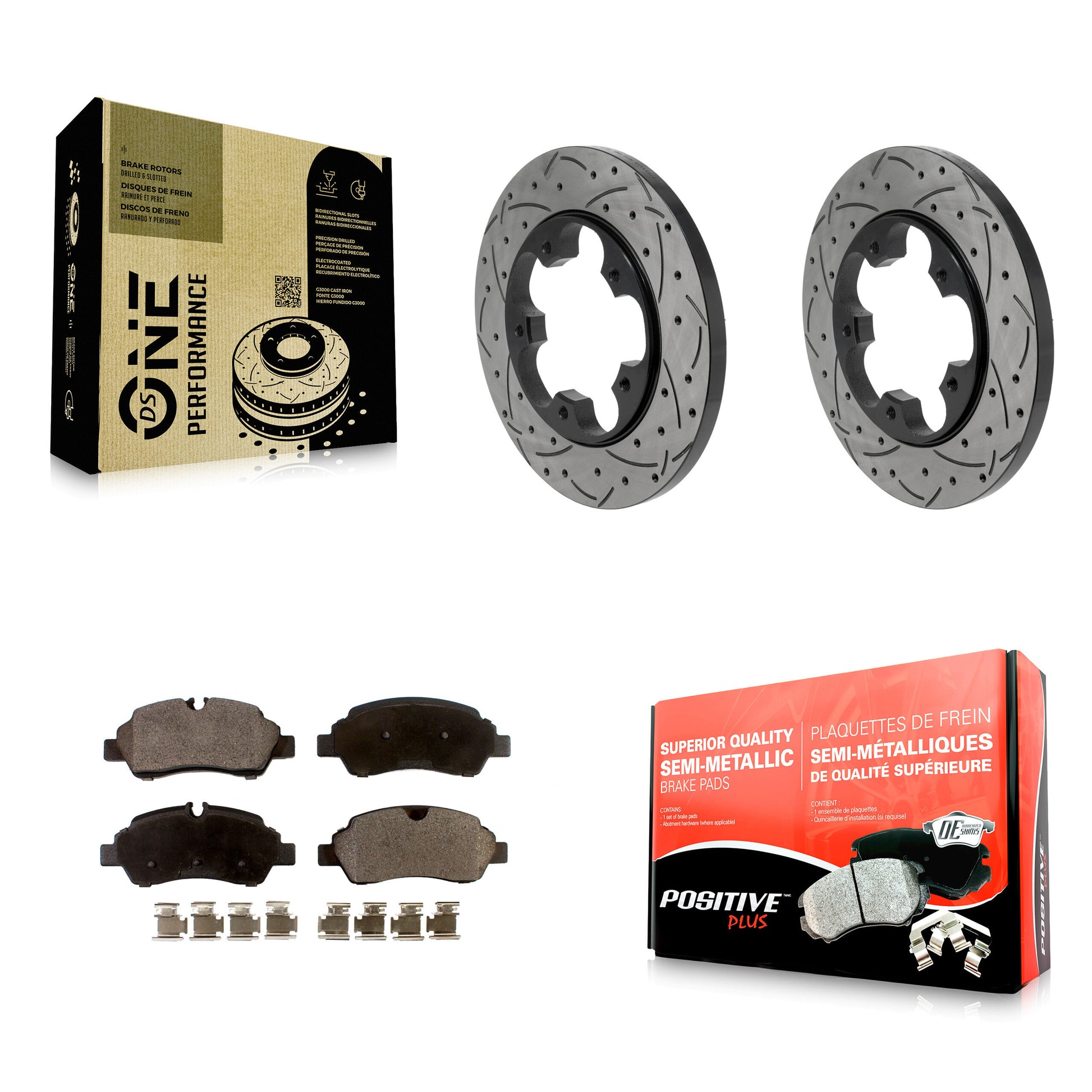 Transit Auto KDF-101993 Disc Brake Kit for 2015-2019 Ford Transit-350 HD, Ford Transit-150 and More - Rear