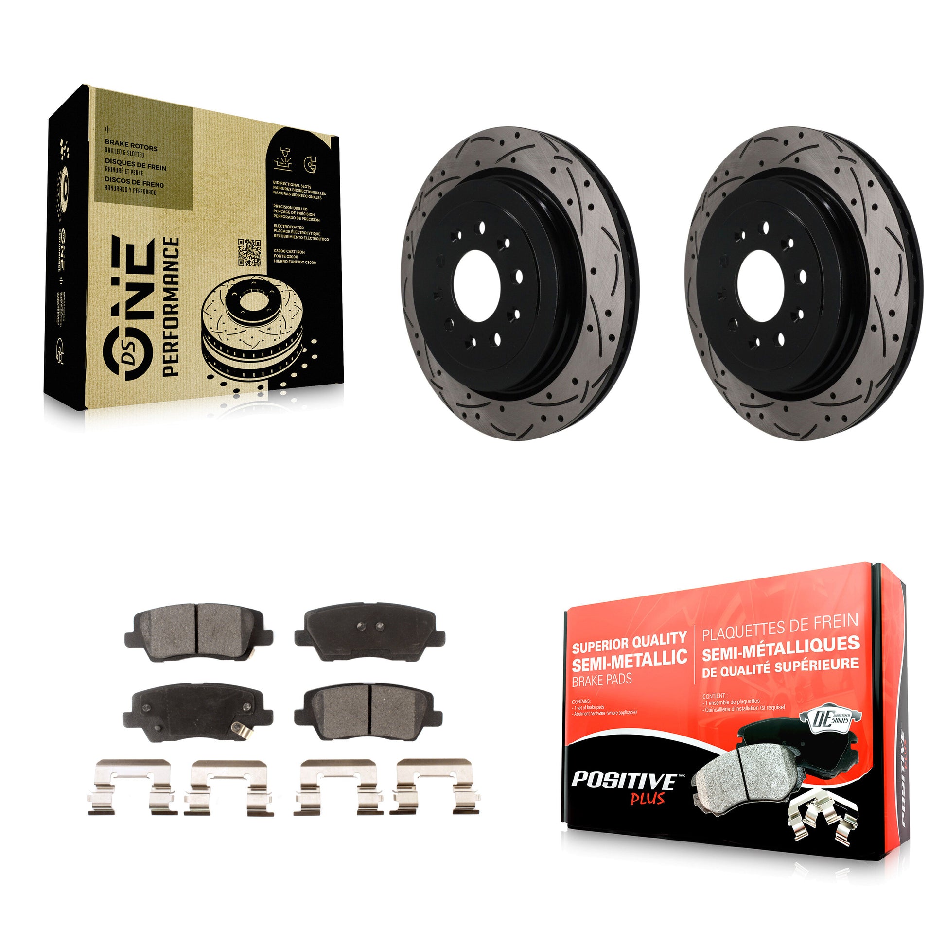 Transit Auto KDF-101995 Disc Brake Kit for 2013-2019 Cadillac ATS - Rear