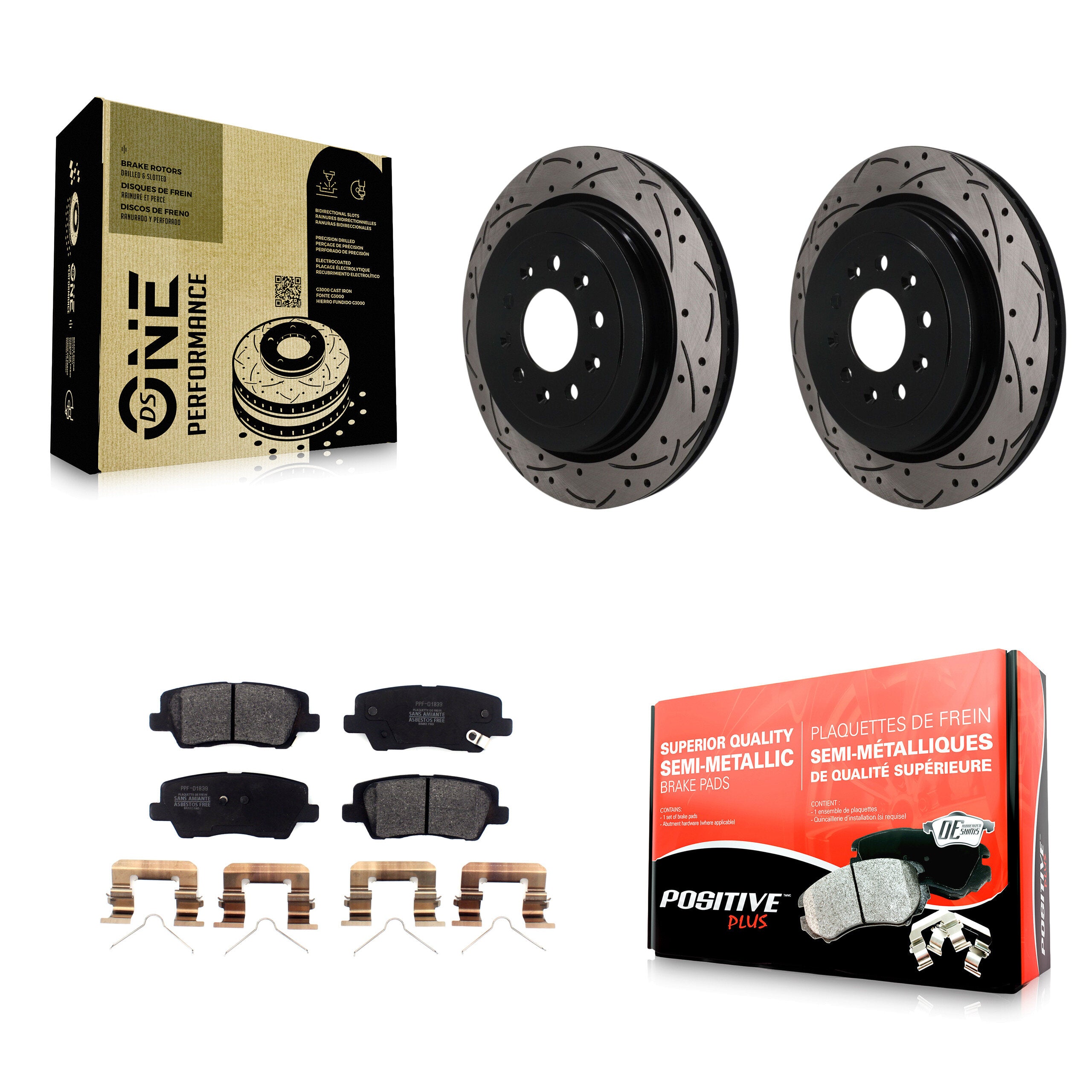 Transit Auto KDF-101996 Disc Brake Kit for 2016-2019 Cadillac ATS - Rear