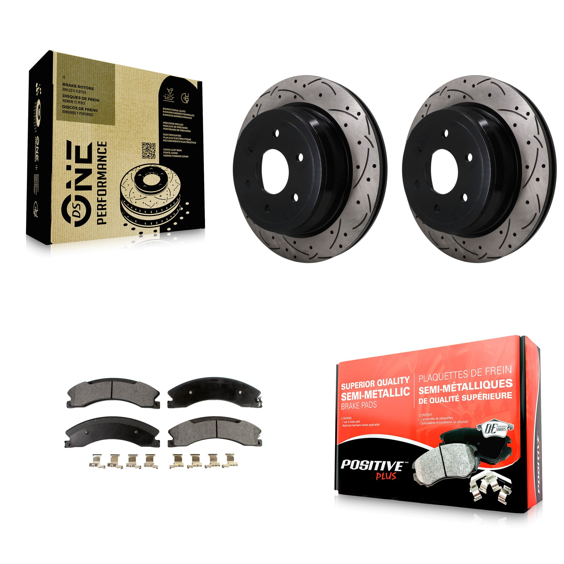 Transit Auto KDF-102004 Disc Brake Kit for 2016-2024 Nissan TITAN XD - Rear