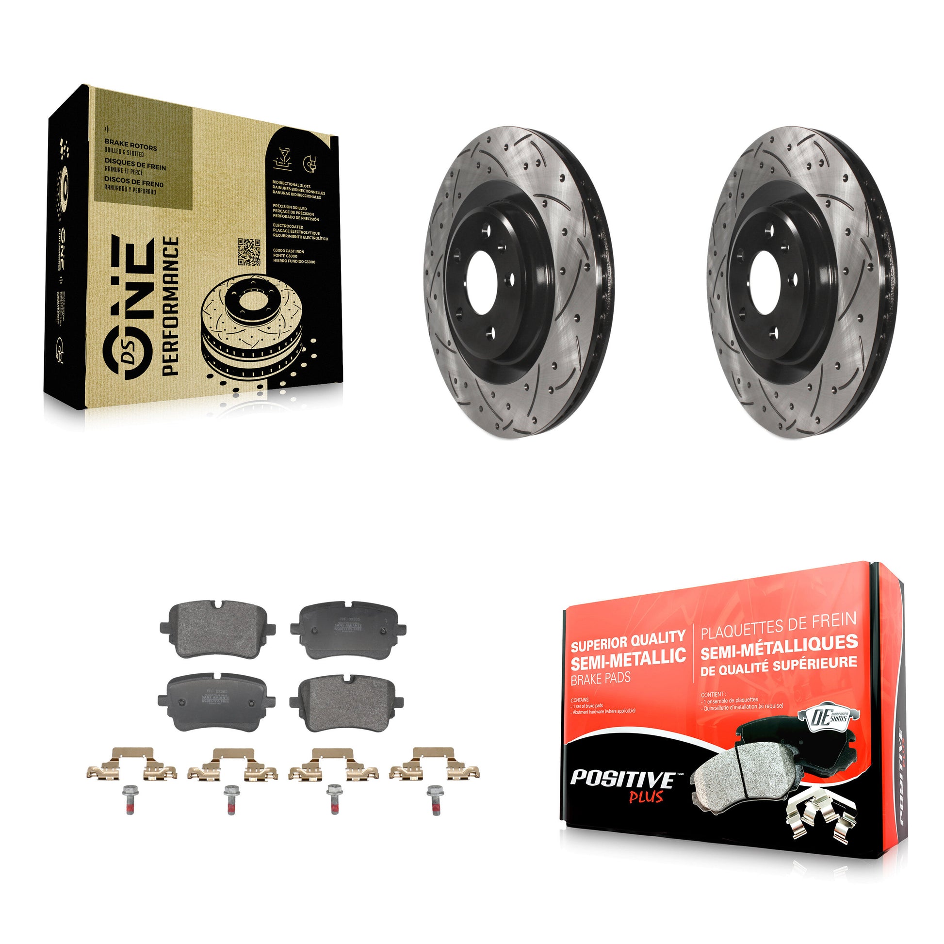 Transit Auto KDF-102006 Disc Brake Kit for 2020-2023 Audi S8 - Rear