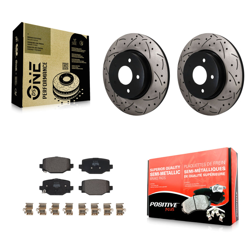 Transit Auto KDF-102007 Disc Brake Kit for 2019-2024 INFINITI QX55, INFINITI QX50 - Rear