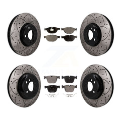 Transit Auto KDF-102010 Disc Brake Kit for 2010-2017 BMW ActiveHybrid 7, BMW 740Li xDrive and More - Front and Rear