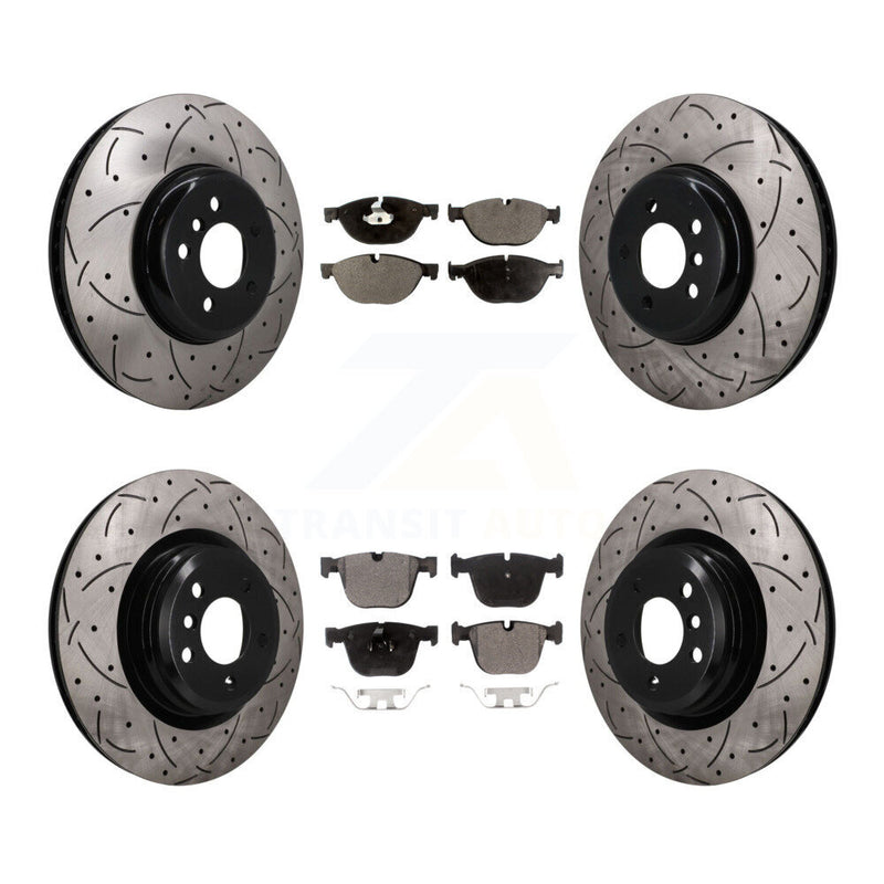 Transit Auto KDF-102011 Disc Brake Kit for 2009-2016 BMW 550i GT, BMW 550i GT xDrive and More - Front and Rear