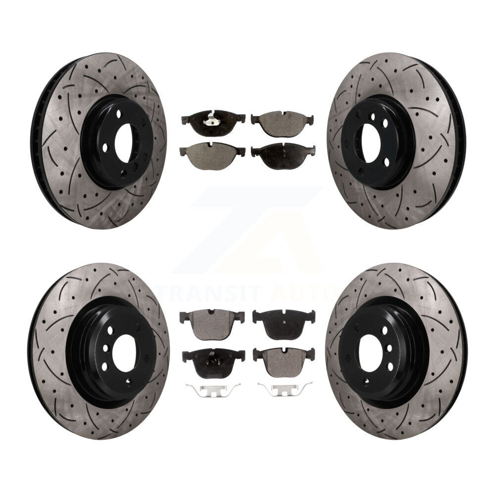 Transit Auto KDF-102012 Disc Brake Kit for 2013 BMW ActiveHybrid 7 - Front and Rear
