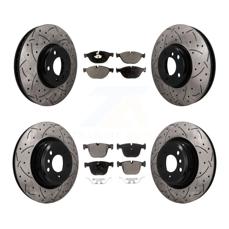 Transit Auto KDF-102012 Disc Brake Kit for 2013 BMW ActiveHybrid 7 - Front and Rear