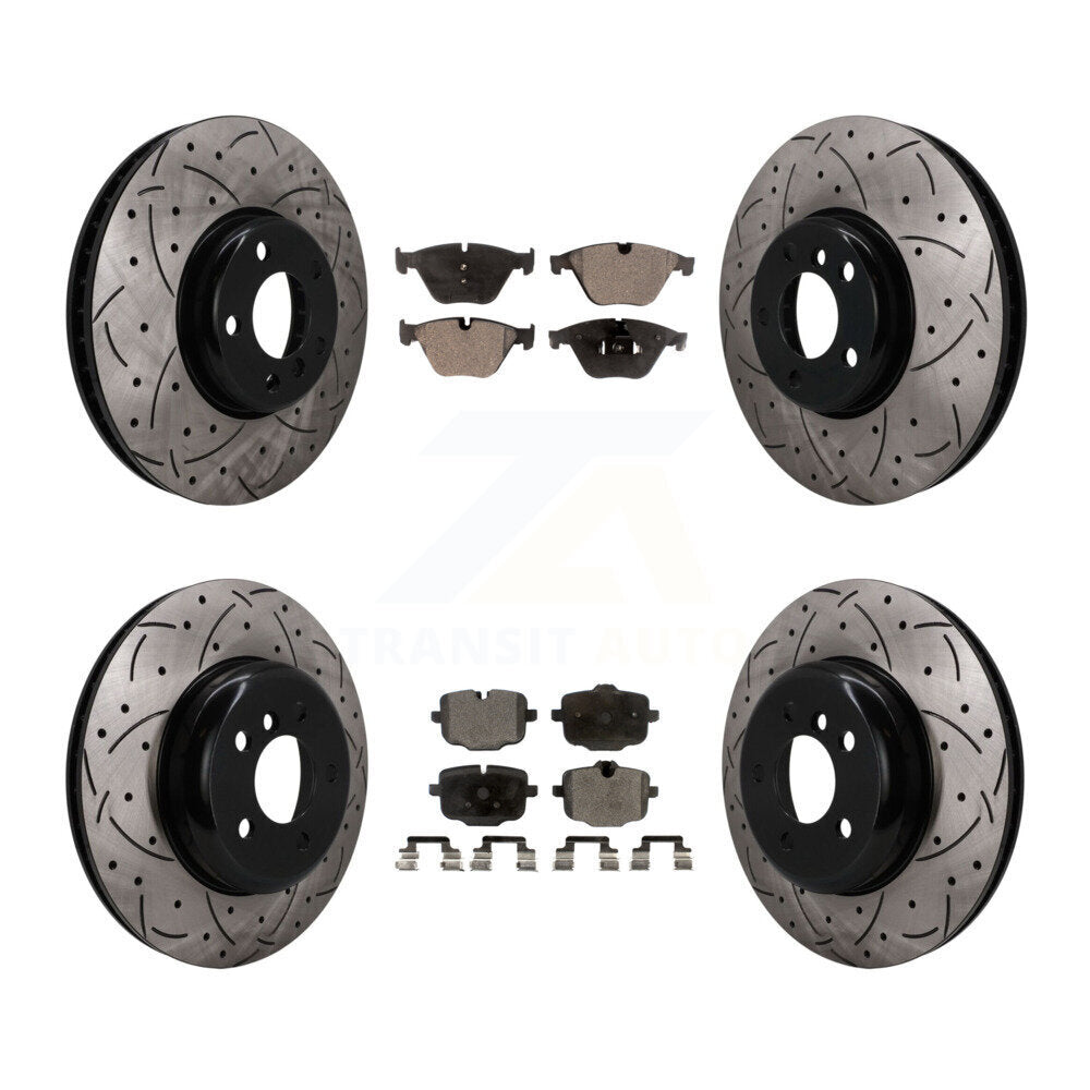 Transit Auto KDF-102014 Disc Brake Kit for 2011-2013 BMW 535i - Front and Rear