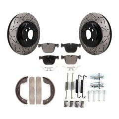 Transit Auto KDF-102025 Disc Brake Kit for 2010-2017 BMW ActiveHybrid 7, BMW 740Li xDrive and More - Rear