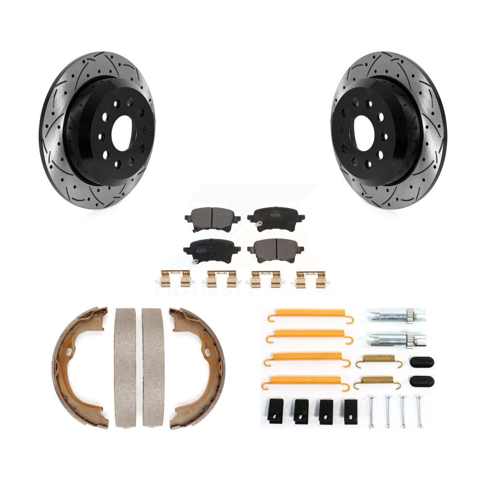 Transit Auto KDF-102033 Disc Brake Kit for 2021 Jeep Wrangler - Rear