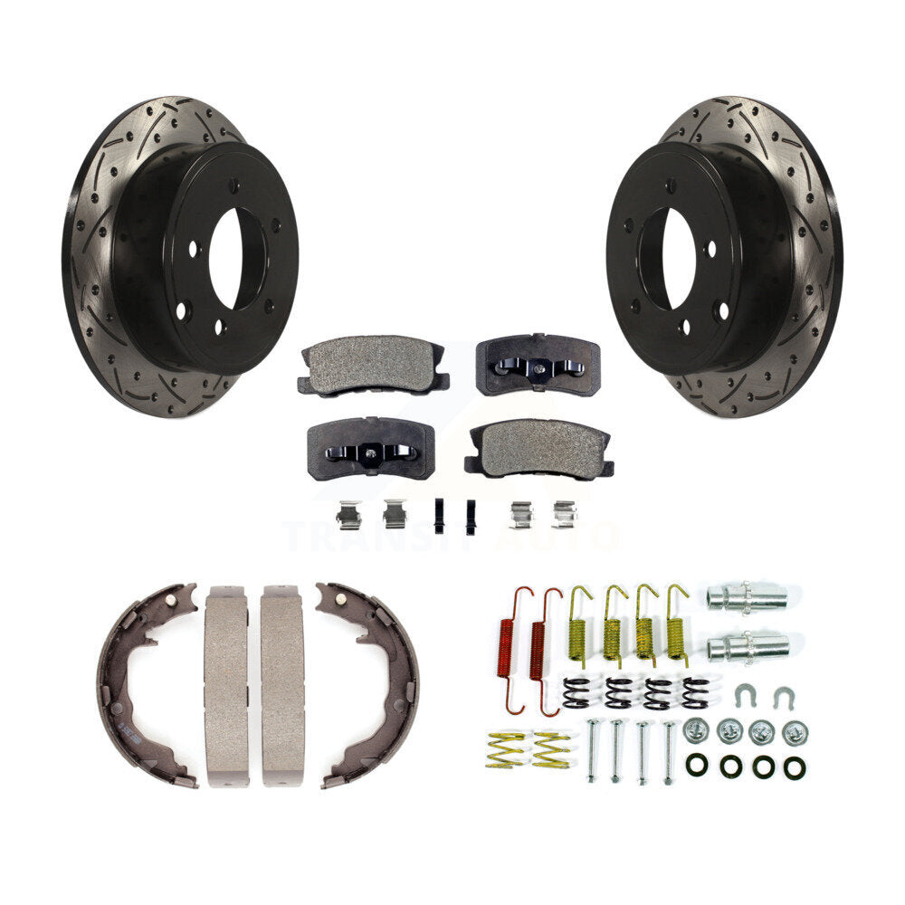 Transit Auto KDF-102038 Disc Brake Kit for 2014-2017 Jeep Compass, Jeep Patriot - Rear
