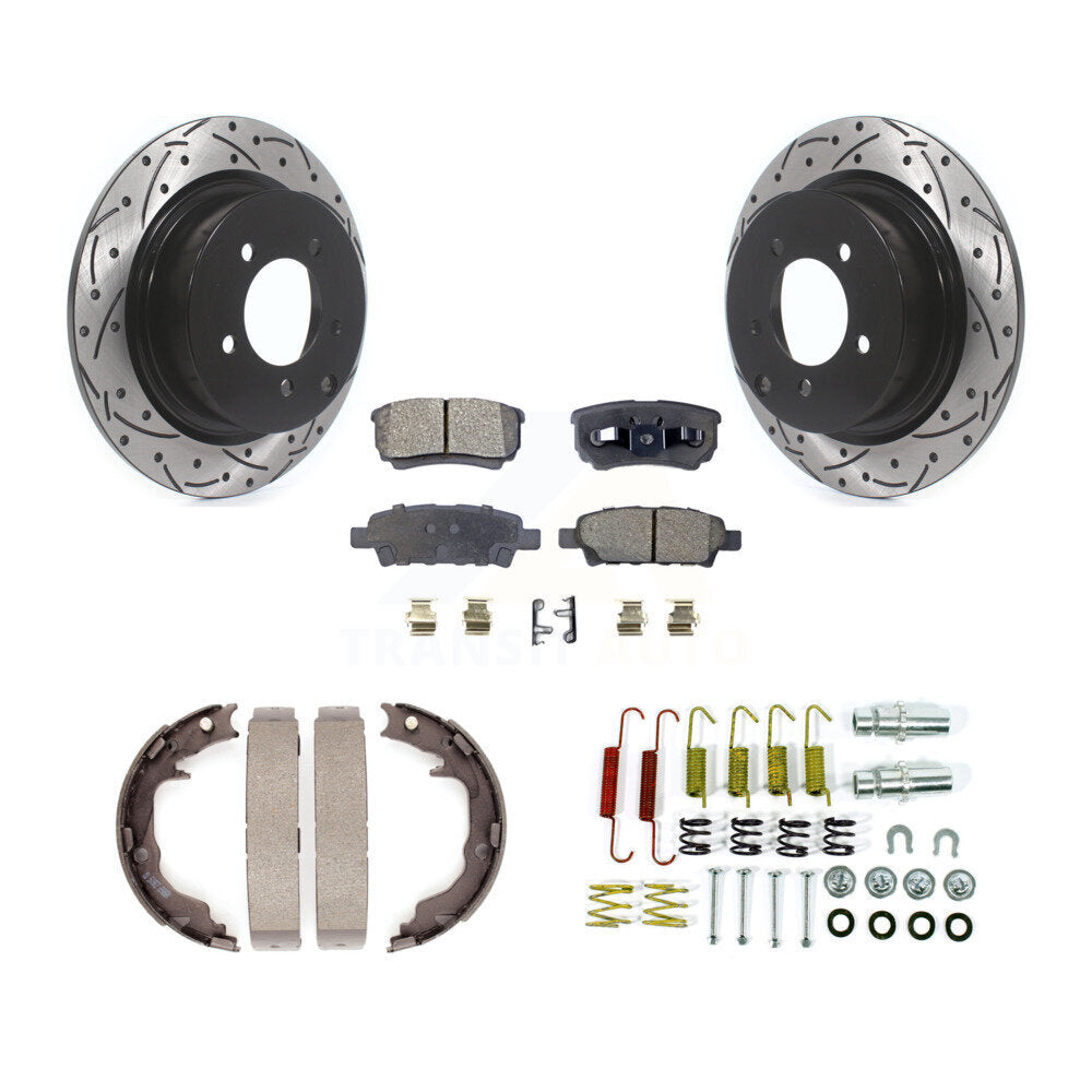 Transit Auto KDF-102039 Disc Brake Kit for 2014-2017 Jeep Compass, Jeep Patriot - Rear