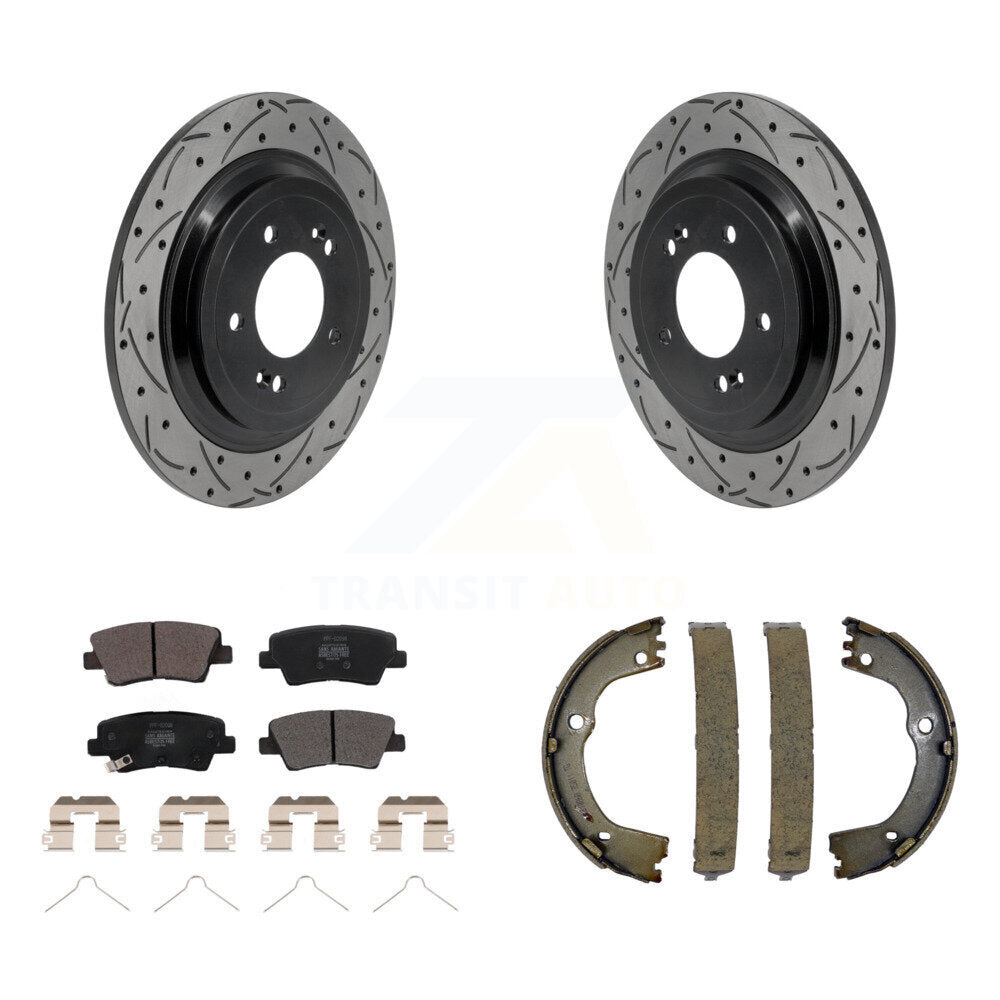 Transit Auto KDF-102050 Disc Brake Kit for 2017-2022 Hyundai Tucson, Kia Sportage - Rear