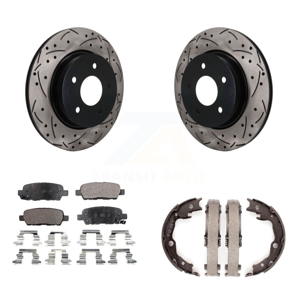 Transit Auto KDF-102055 Disc Brake Kit for 2017-2018 Nissan LEAF - Rear