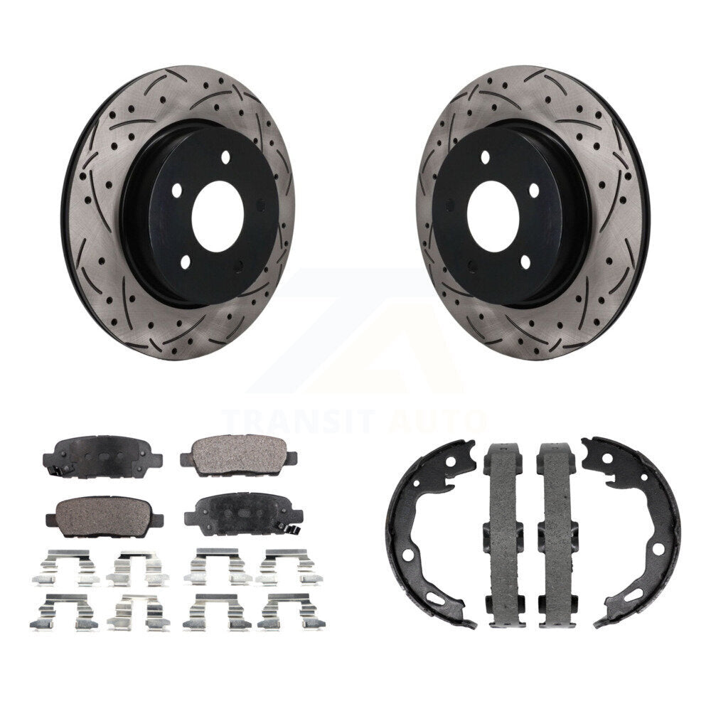 Transit Auto KDF-102056 Disc Brake Kit for 2017-2019 Nissan Rogue Sport, Nissan Qashqai - Rear
