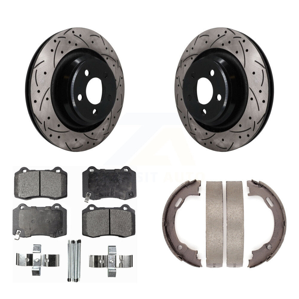 Transit Auto KDF-102058 Disc Brake Kit for 2005-2021 Dodge Challenger, Dodge Charger and More - Rear