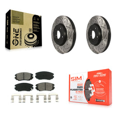 Transit Auto KDS-100005 Disc Brake Kit for 2010-2020 GMC Terrain, Chevrolet Malibu Limited and More - Front