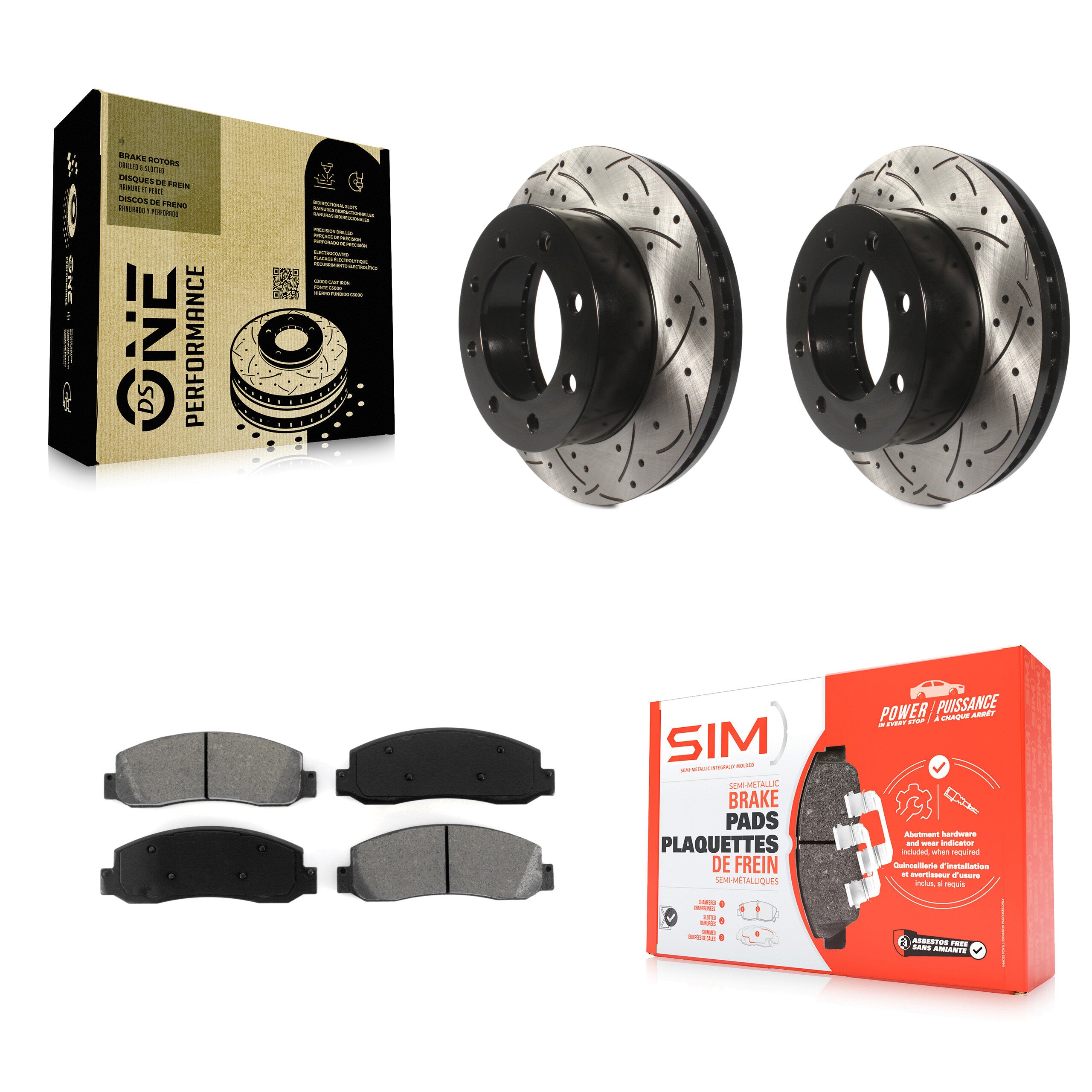 Transit Auto KDS-100011 Disc Brake Kit for 2005-2009 Ford F-250 Super Duty, Ford F-350 Super Duty - Front