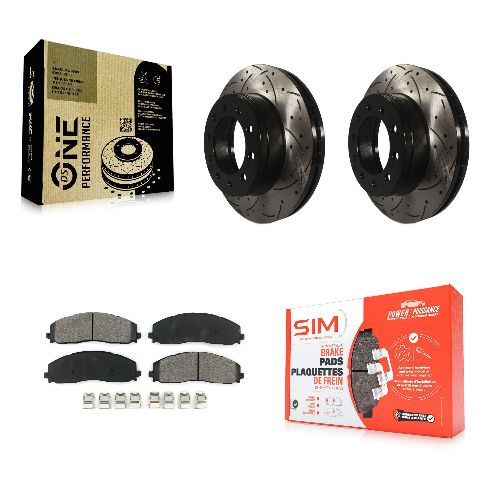 Transit Auto KDS-100015 Disc Brake Kit for 2013-2016 Ford F-350 Super Duty, Ford F-250 Super Duty - Front