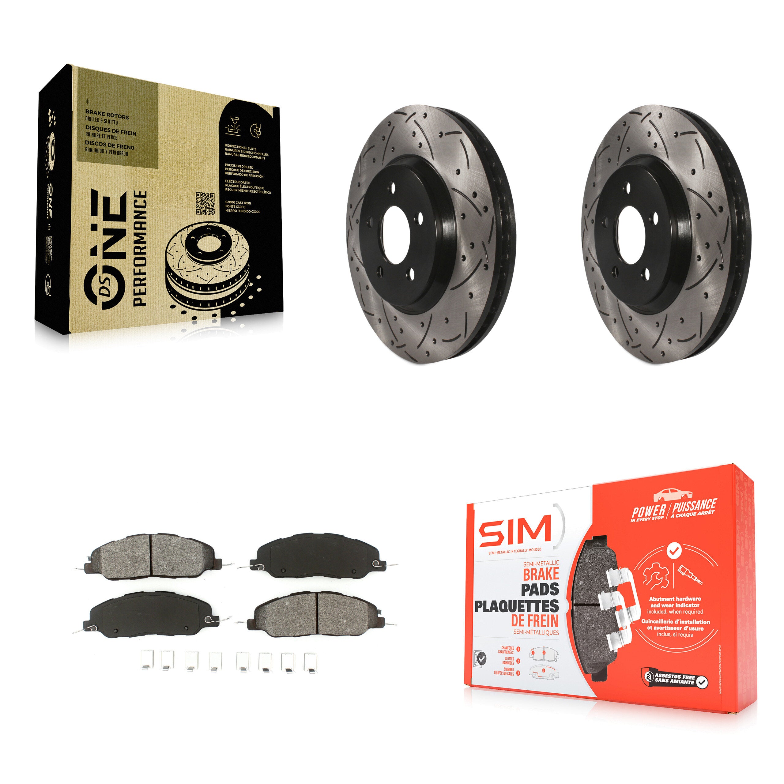 Transit Auto KDS-100016 Disc Brake Kit for 2005-2014 Ford Mustang - Front