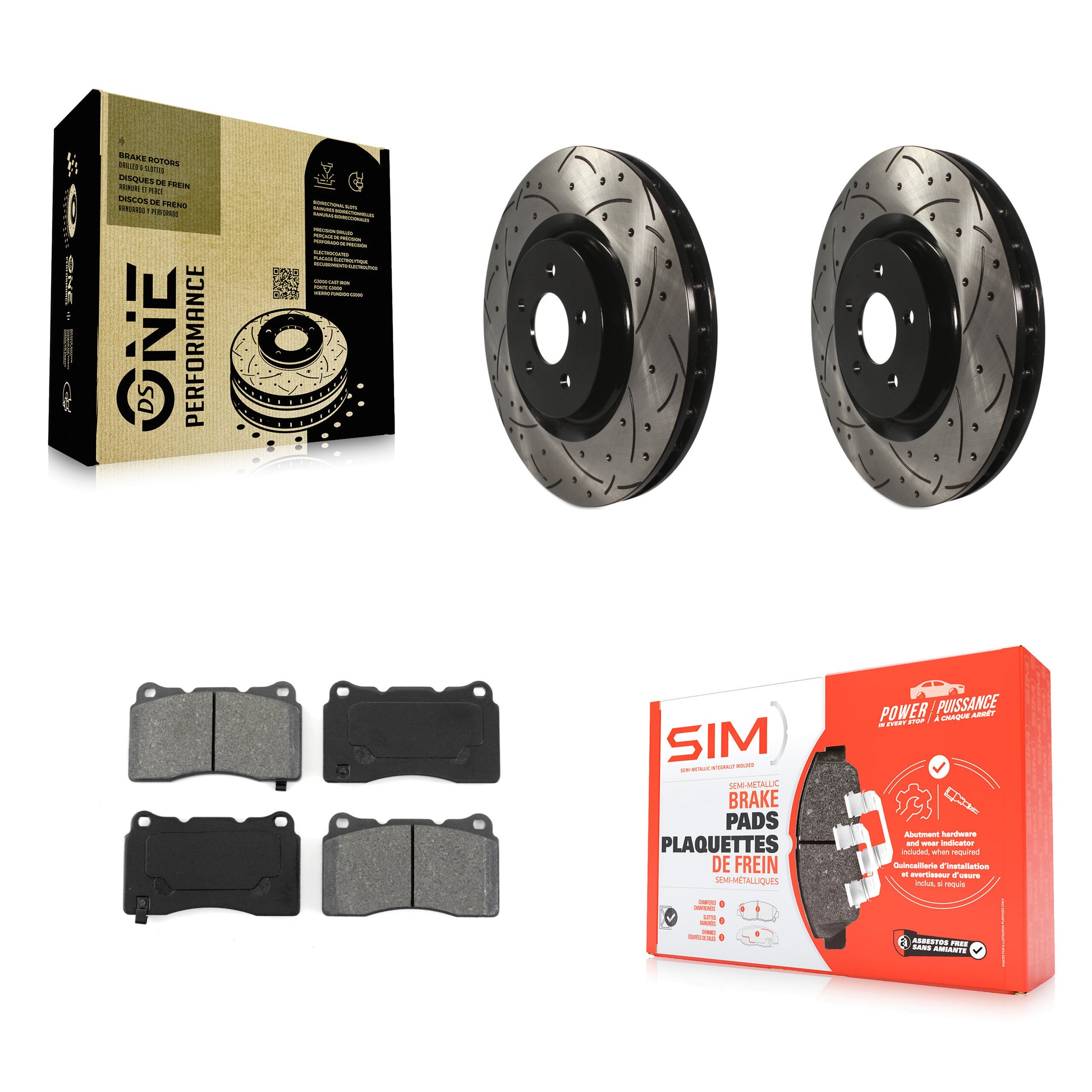 Transit Auto KDS-100017 Disc Brake Kit for 2007-2014 Ford Mustang - Front