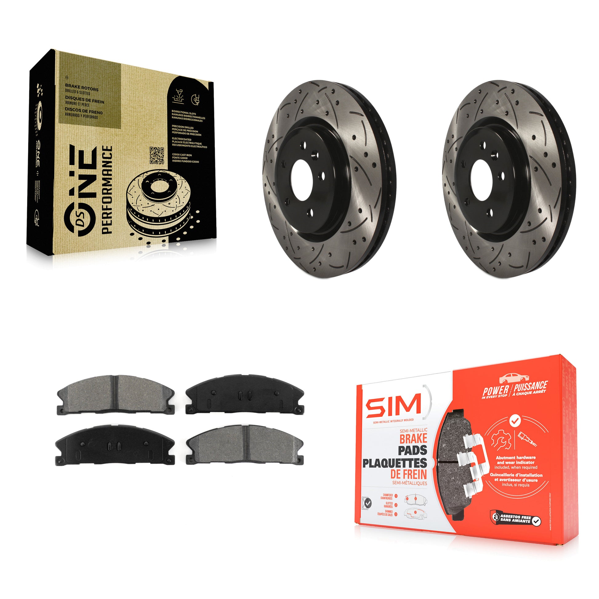Transit Auto KDS-100023 Disc Brake Kit for 2013 Ford Explorer - Front