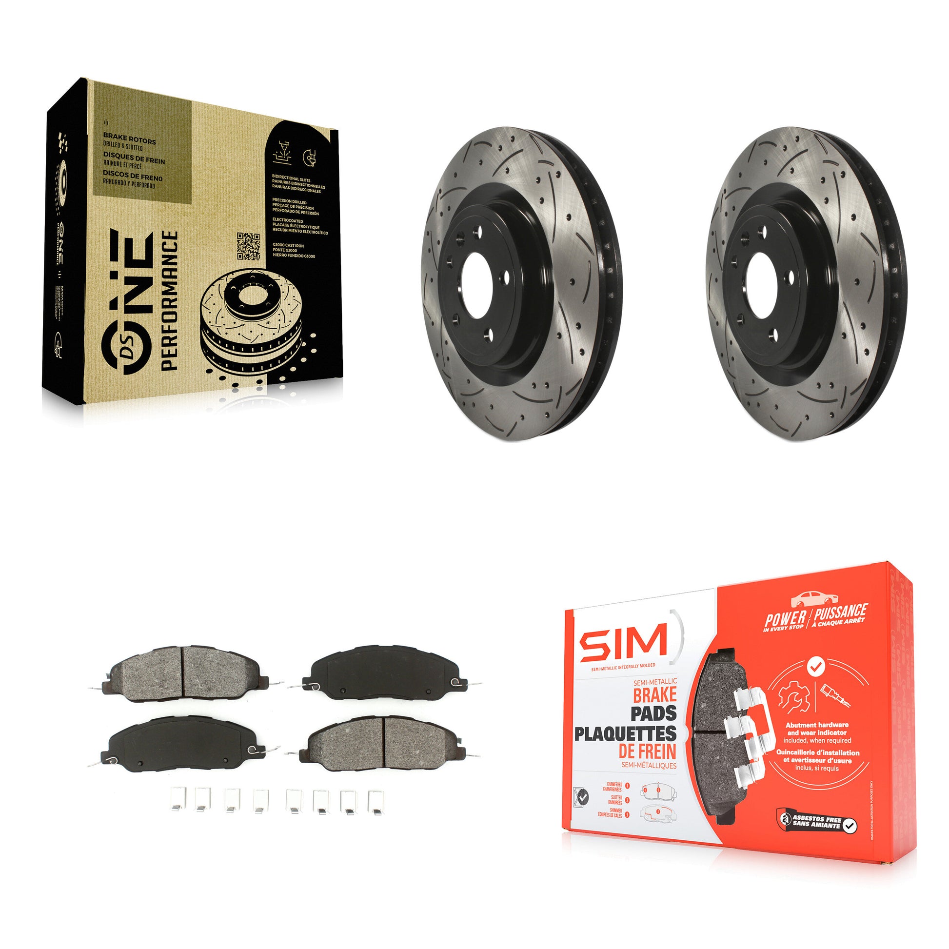 Transit Auto KDS-100025 Disc Brake Kit for 2011-2014 Ford Mustang - Front