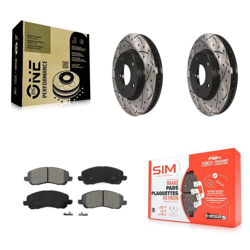 Transit Auto KDS-100037 Disc Brake Kit for 2007-2017 Mitsubishi Lancer, Dodge Caliber - Front